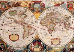 Bluebird Puzzle Astrologie & Wereldkaarten|1000-1499<Antieke Wereldkaart - puzzel van 1000 stukjes