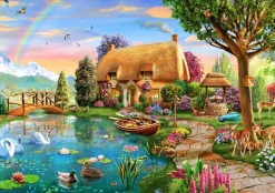 Bluebird Puzzle Fantasy|2000 En Meer<Cottage aan het meer - puzzel van 6000 stukjes