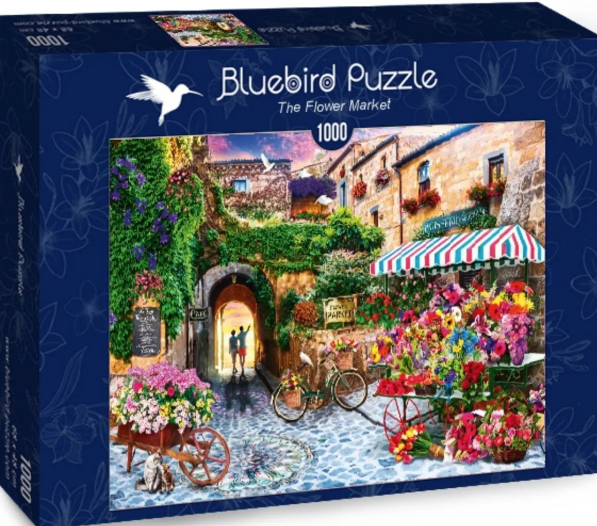 Bluebird Puzzle 1000-1499<De bloemenmarkt - puzzel van 1000 stukjes