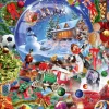 Bluebird Puzzle 1000-1499<De sneeuwbol in kerstsfeer - puzzel van 1000 stukjes