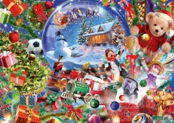 Bluebird Puzzle 1000-1499<De sneeuwbol in kerstsfeer - puzzel van 1000 stukjes