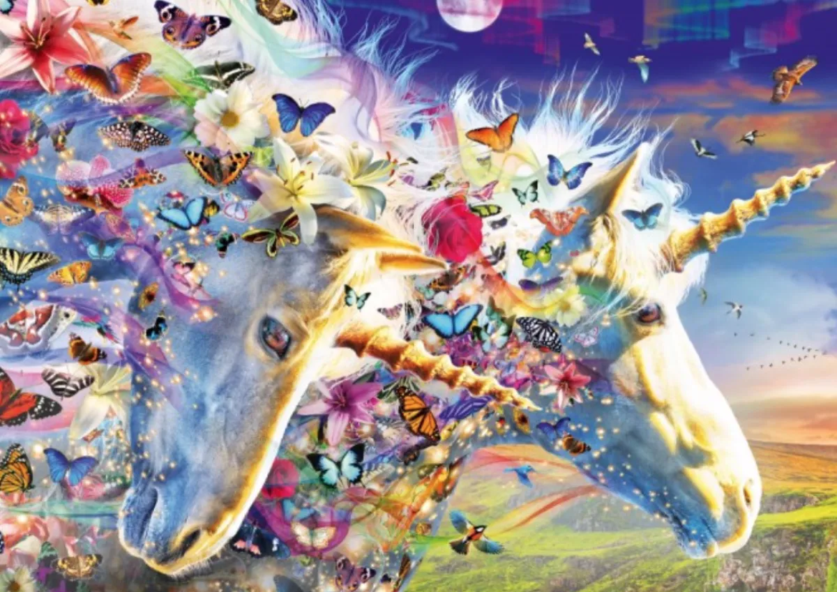 Bluebird Puzzle Fantasy|Kunst En Cultuur<Eenhoorn droom - puzzel van 1000 stukjes