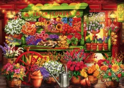 Bluebird Puzzle Dieren|1000-1499<Kraam op de Bloemenmarkt - puzzel van 1000 stukjes