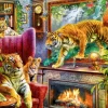 Bluebird Puzzle Fantasy|Dieren<Tijgers komen tot leven - puzzel van 1000 stukjes