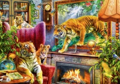 Bluebird Puzzle Fantasy|Dieren<Tijgers komen tot leven - puzzel van 1000 stukjes