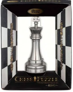 Cast Puzzle Breinbrekers<Koning Zilver - Schaakstuk - Cast breinbreker