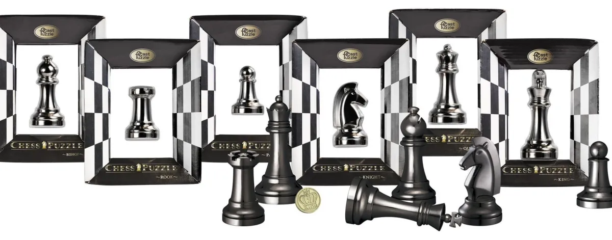 Cast Puzzle Breinbrekers<Loper Zwart - Schaakstuk - breinbreker