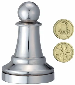 Cast Puzzle Breinbrekers<Pion Zilver- Schaakstuk - breinbreker