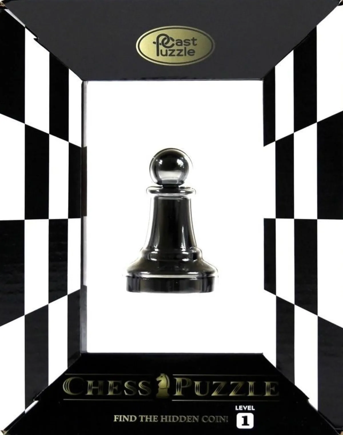 Cast Puzzle Breinbrekers<Pion Zwart- Schaakstuk - breinbreker