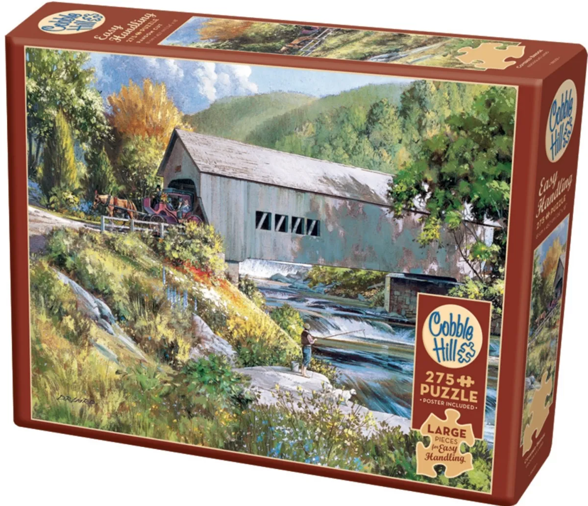 Cobble Hill Tekening|Dieren<Bedekte brug - puzzel van 275 XXL stukjes