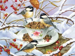Cobble Hill Tekening|100-499<Chickadee Tea - puzzel van 275 XXL stukjes