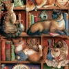 Cobble Hill Dieren|2000 En Meer<De boekenkast van Feline - puzzel van 2000 stukjes