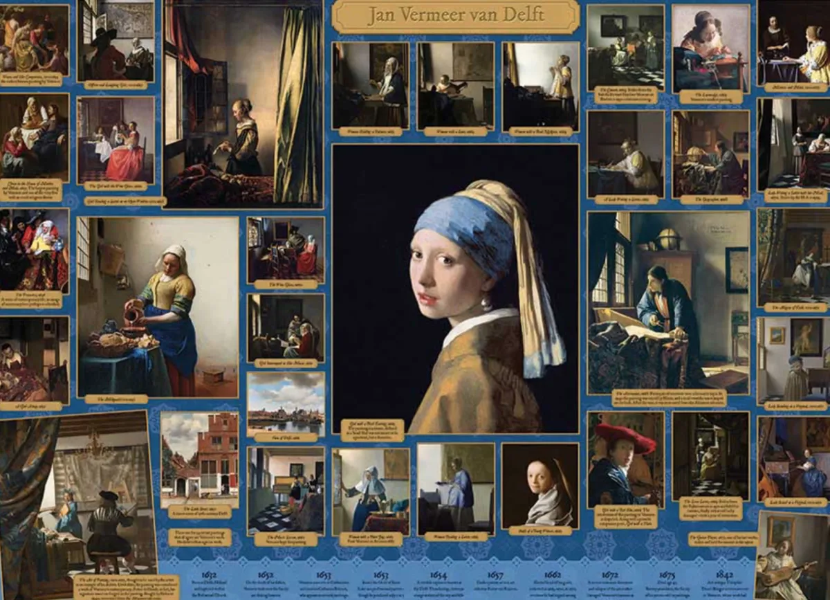 Cobble Hill Stilleven|Kunst En Cultuur<Het leven Vermeer - puzzel van 1000 stukjes