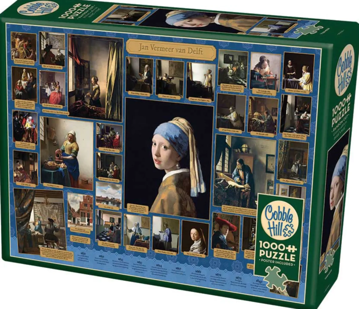 Cobble Hill Stilleven|Kunst En Cultuur<Het leven Vermeer - puzzel van 1000 stukjes