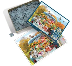 Cobble Hill Tekening|500-999<Pick-up Truck in de herfst - puzzel van 500 XL stukjes