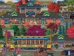 Cobble Hill Tekening|100-499<Trolley Station - puzzel van 275 XXL stukjes
