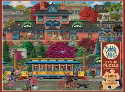 Cobble Hill Tekening|100-499<Trolley Station - puzzel van 275 XXL stukjes