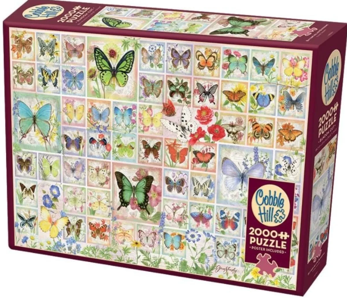 Cobble Hill Dieren|2000 En Meer<Vlinders en Bloesems - puzzel van 2000 stukjes