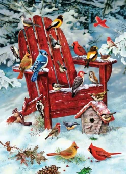 Cobble Hill Dieren|1000-1499<Vogels in de sneeuw - 1000 stukjes