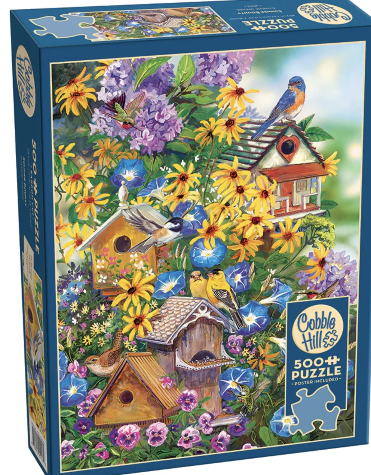 Cobble Hill Tekening|Dieren<Zomer in overvloed - puzzel van 500 XL stukjes