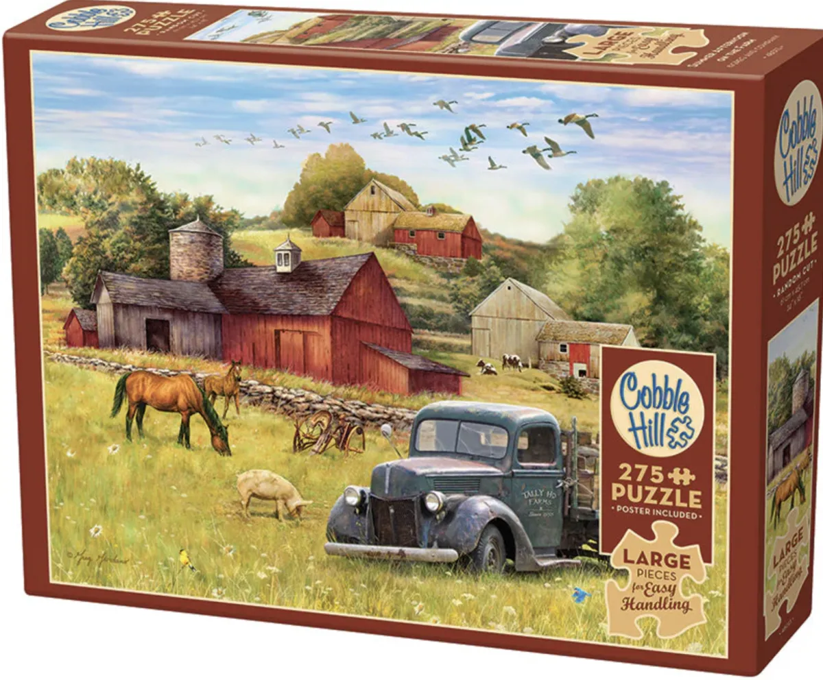 Cobble Hill Tekening|100-499<Zomer op de boerderij - puzzel van 275 XXL stukjes