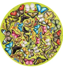 Curiosi Dubbelzijdige Puzzel|Speciale Vorm<Papillon - Dubbelzijdige Ronde puzzel in hout - 424 stukjes
