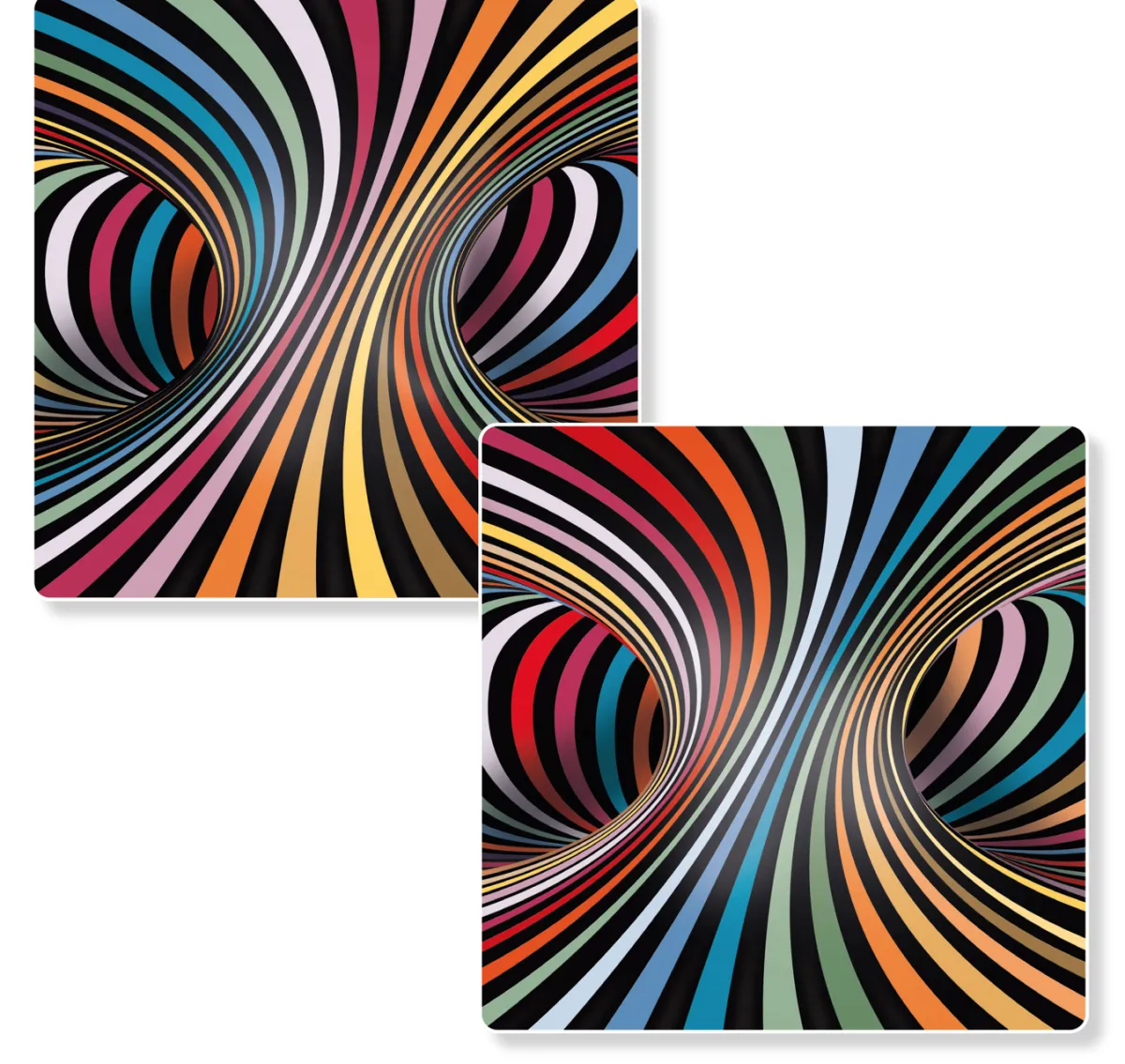 Curiosi Dubbelzijdige Puzzel|Vierkant<Puzzel Double Candy - Dubbelzijdige puzzel in Hout - 123 stukjes