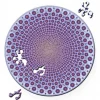 Curiosi Dubbelzijdige Puzzel|Speciale Vorm<Puzzel Double Points - Dubbelzijdige Ronde puzzel in Hout - 88 stukjes