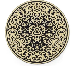 Curiosi Dubbelzijdige Puzzel|Speciale Vorm<Zand - Dubbelzijdige Ronde puzzel in hout - 88 stukjes