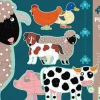 Kinderen Djeco Speciale Vorm|Dieren<6 reuzengrote puzzels van boerderijdieren - 9, 12 en 15 stukjes