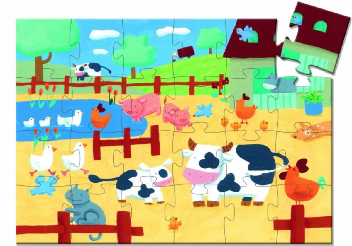 Kinderen Djeco Speciale Vorm|Dieren<Bella de Koe - 24 stukjes