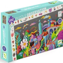 Kinderen Djeco Legpuzzels|100-499<Crazy Town - Observatie puzzel van 200 stukjes