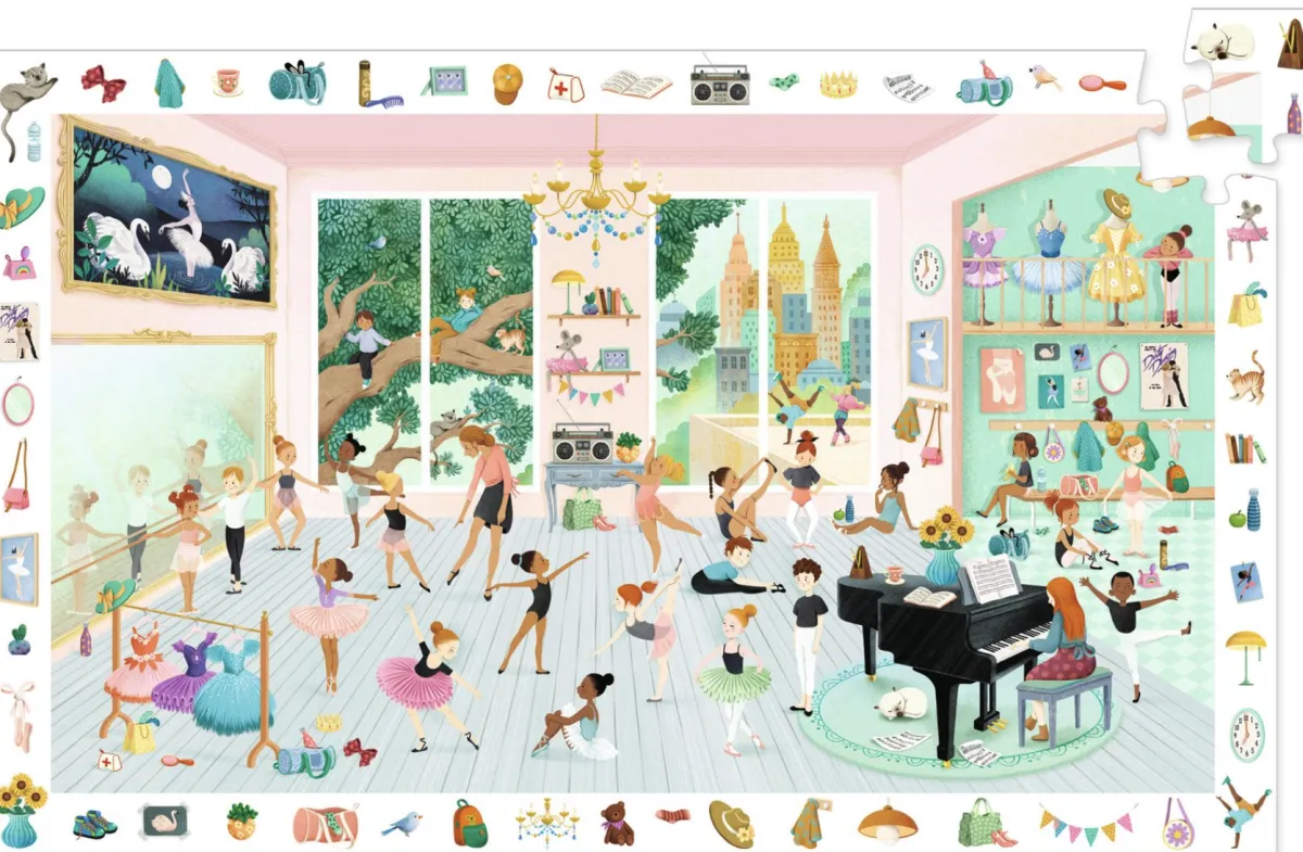 Kinderen Djeco Legpuzzels|100-499<De dansschool - puzzel van 100 stukjes