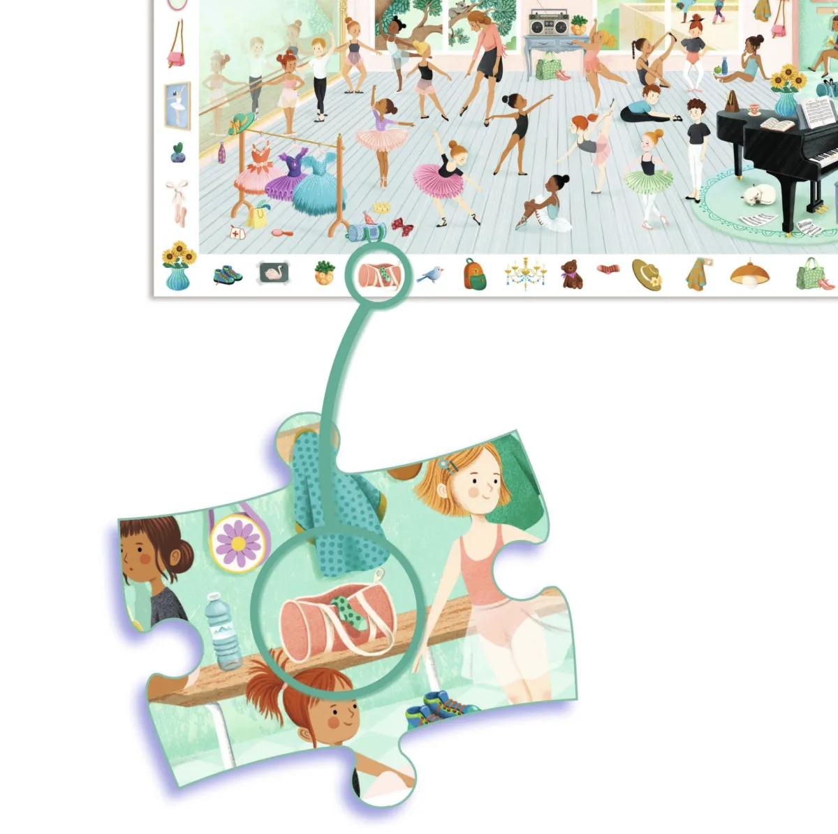 Kinderen Djeco Legpuzzels|100-499<De dansschool - puzzel van 100 stukjes