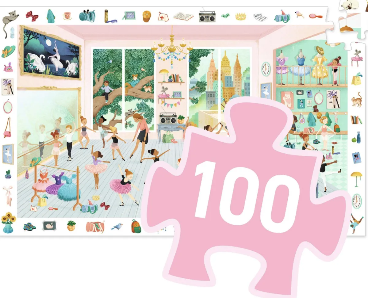 Kinderen Djeco Legpuzzels|100-499<De dansschool - puzzel van 100 stukjes