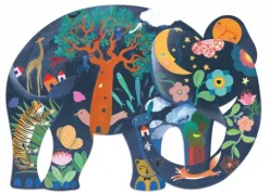 Kinderen Djeco Speciale Vorm|Dieren<De ongelooflijke olifant - 150 stukjes