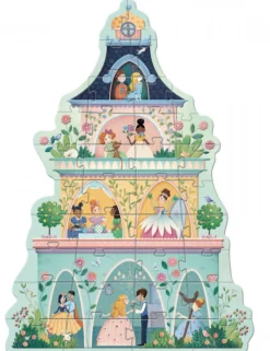 Kinderen Djeco Vloerpuzzels|Legpuzzels<De prinsessentoren - 36 stukjes