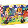 Kinderen Djeco Legpuzzels|2-99<De regenboog bus - 16 stukjes