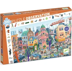 Kinderen Djeco Legpuzzels|100-499<De stad - Observatie puzzel van 200 stukjes