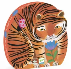 Kinderen Djeco Speciale Vorm|Dieren<De stoere tijger - 24 stukjes
