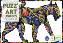 Kinderen Djeco Speciale Vorm|Dieren<De zwarte panter - puzzel van 150 stukjes