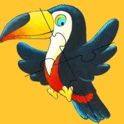 Kinderen Djeco Dieren|Legpuzzels<Krul de aap - 6 puzzels - 4, 6 en 9 stukjes
