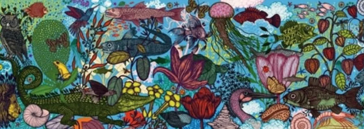 Djeco Panorama|Tekening<Land en Zee - puzzel van 1000 stukjes