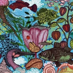 Djeco Panorama|Tekening<Land en Zee - puzzel van 1000 stukjes