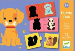Kinderen Djeco Speciale Vorm|Legpuzzels<Puzzel duo - Schaduw - 6 x 2 stukjes