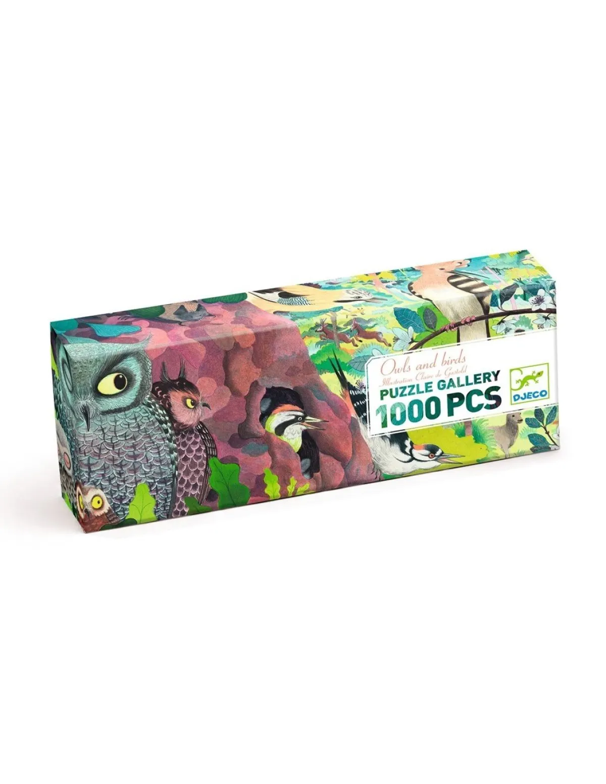Kinderen Djeco Panorama|Dieren<Uilen en Vogels - puzzel van 1000 stukjes - Panorama