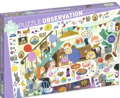 Kinderen Djeco Tekening|Legpuzzels<Verjaardagsfeestje - Zoekpuzzel - 54 stukjes