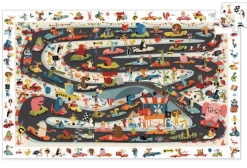 Kinderen Djeco Tekening|Legpuzzels<Zoekpuzzel - Car rally - 54 stukjes