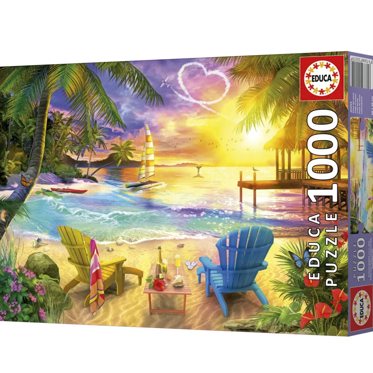 Educa Landschappen|1000-1499<Liefdesstrand - puzzel 1000 stukjes