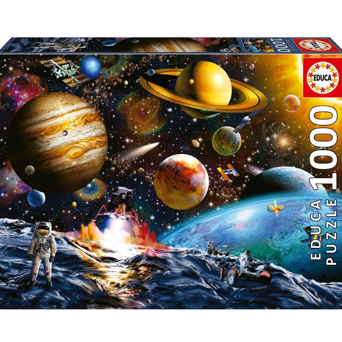 Educa Astrologie & Wereldkaarten|1000-1499<Asteroïde-missie - puzzel 1000 stukjes